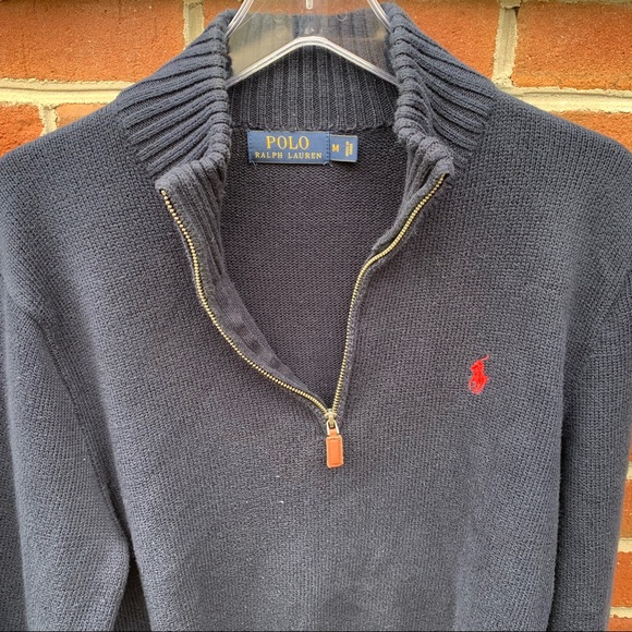 🚨$18❗️Polo Ralph Lauren 1/4 Zip Sweater | Sz M - Picture 2 of 7